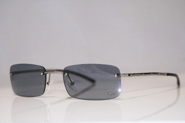 Gucci 1990 Vintage Mens Designer Sunglasses Silver Rectangle Gg 1755 6