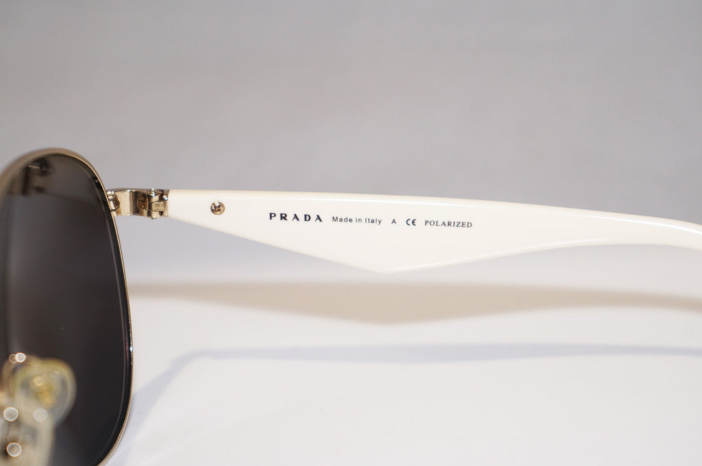 PRADA Mens Designer Sunglasses White Aviator SPR 53Q ZVN-6E1 15626