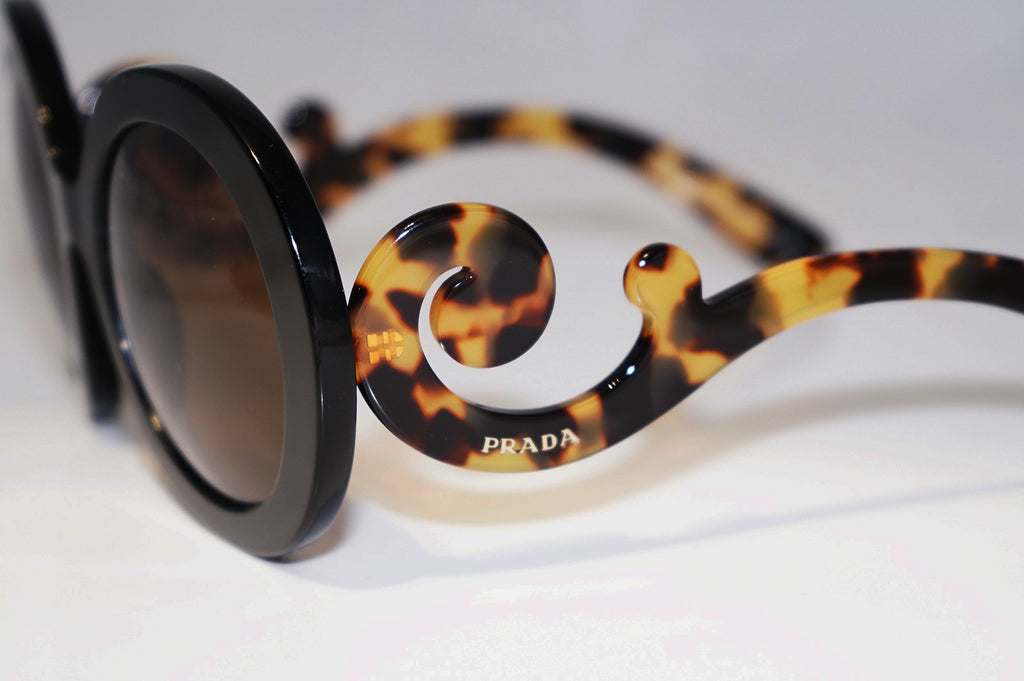 PRADA Womens Designer Sunglasses Brown Baroque Swirl SPR 27N 1AB-5Y1 16411