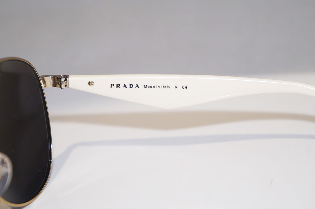 PRADA Mens Designer Sunglasses White Aviator SPR 53Q ZVN-0A6 15610