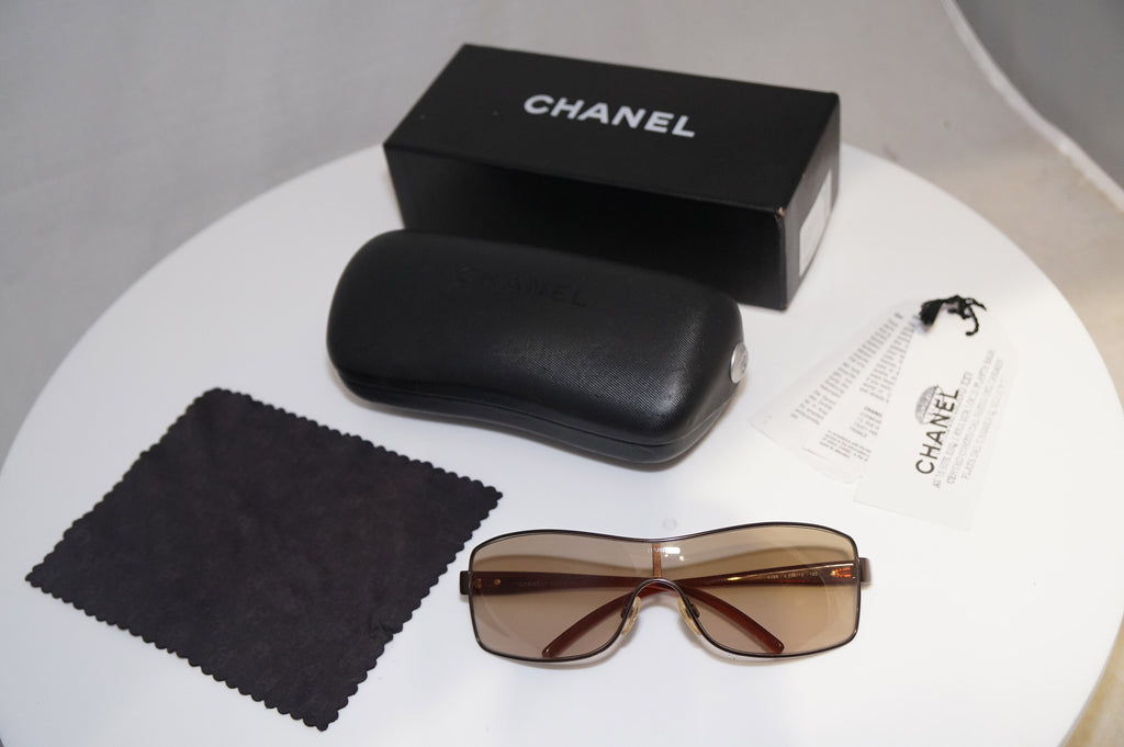 CHANEL Mens Womens Boxed Designer Sunglasses Brown Shield 4088 236/13 19807