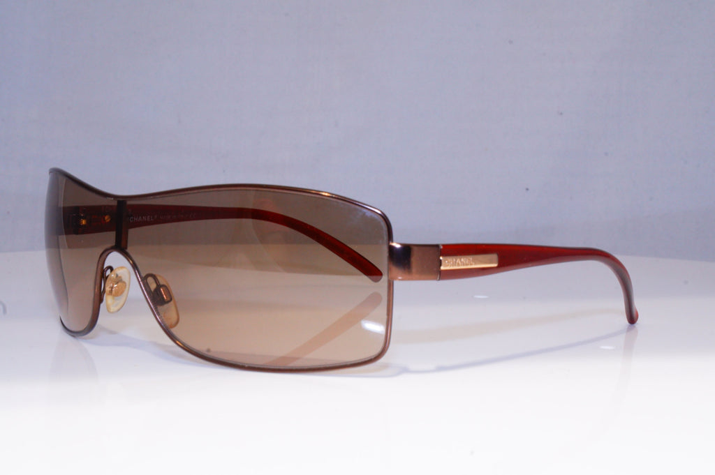 CHANEL Mens Womens Boxed Designer Sunglasses Brown Shield 4088 236/13 19807