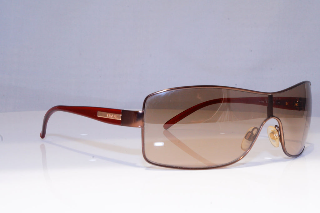 CHANEL Mens Womens Boxed Designer Sunglasses Brown Shield 4088 236/13 19807