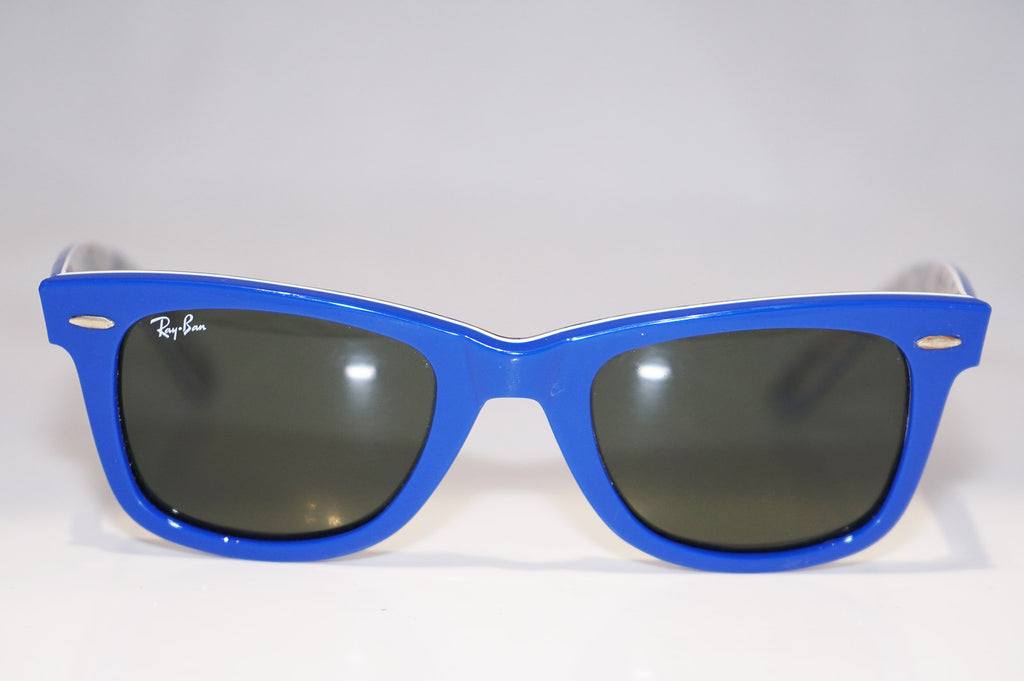 RAY-BAN Mens Unisex Designer Sunglasses Blue Wayfarer Prints RB 2140 1030 16507