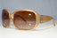 GIVENCHY Womens Oversized Designer Sunglasses Brown Butterfly SGV 696 07PF 20869