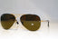 RAY-BAN Mens Designer Sunglasses Brown Aviator RB 3214 001/73 17668