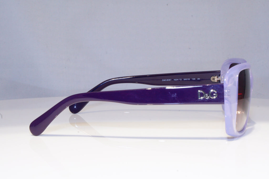 DOLCE & GABBANA Womens Designer Sunglasses Violet Square D&G 8067 1634/13 19965