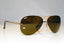 RAY-BAN Mens Designer Sunglasses Brown Aviator RB 3214 001/73 17668