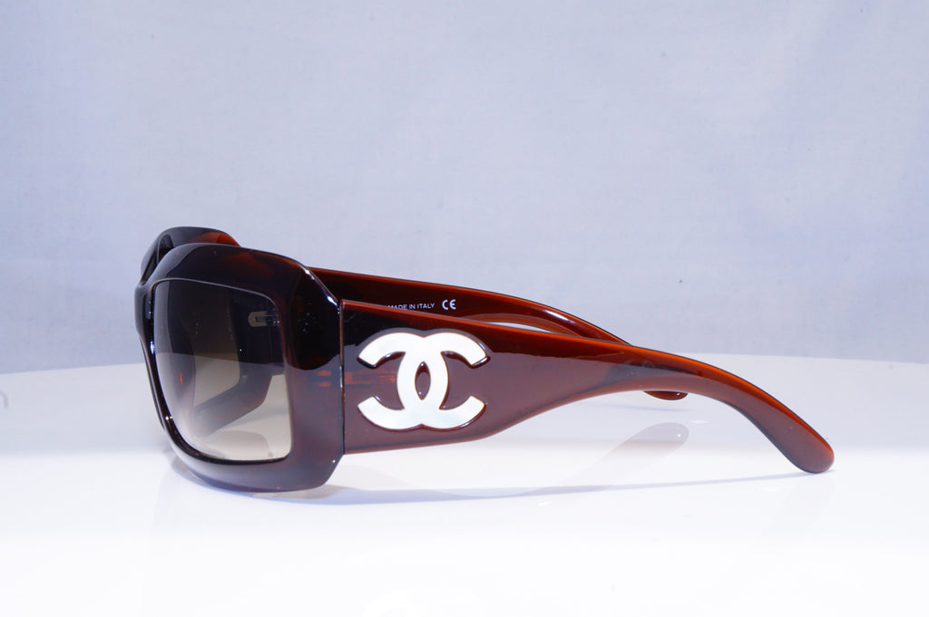 CHANEL Womens Designer Sunglasses Brown Wrap MOTHER OF PEARL 5076-H 538/13 18631