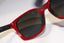 RAY-BAN Mens Unisex Designer Sunglasses Red Wayfarer RB 4197 6044/88 16500