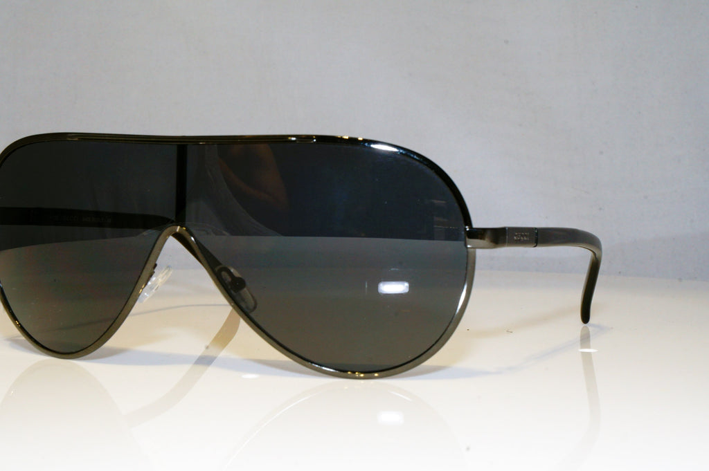 GUCCI Mens Unisex Designer Sunglasses Black Shield GG 1650 TW3 17433