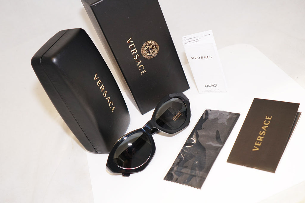 VERSACE New Boxed Womens Designer Sunglasses Black Cat Eye MOD 4334 GB1/87 16350