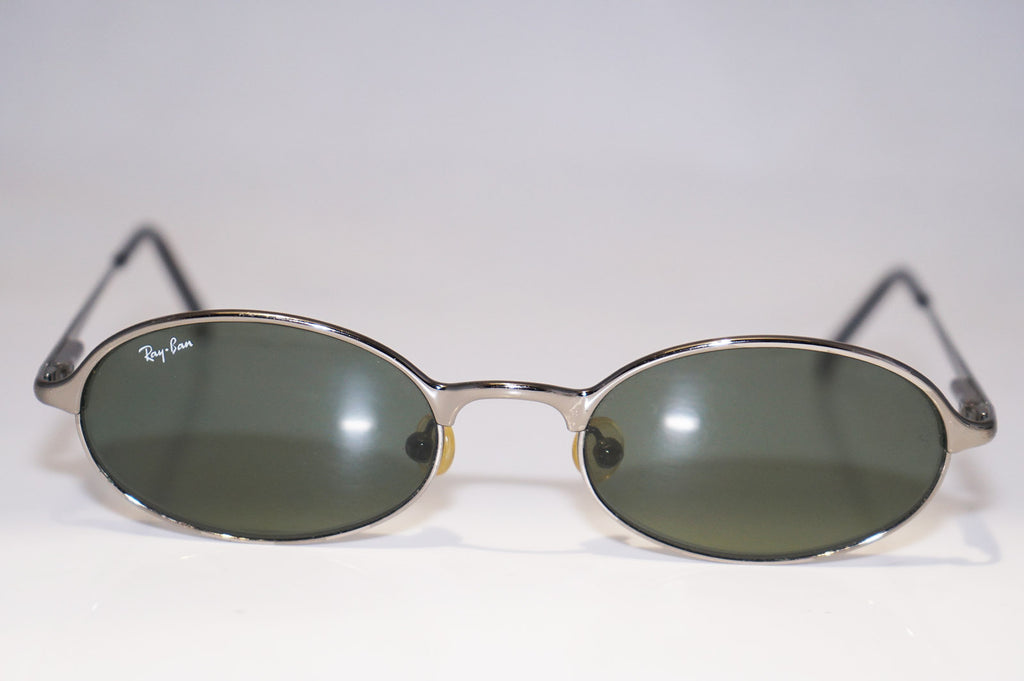 RAY-BAN Vintage Mens Designer Sunglasses Silver Oval RB 3103 W3097 16352