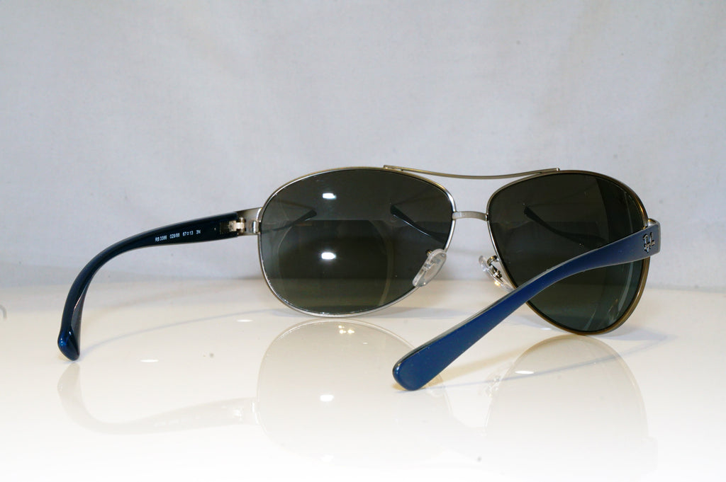 RAY-BAN Mens Mirror Designer Sunglasses Blue Aviator RB 3386 029/88 15214