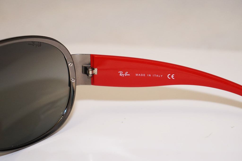 RAY-BAN Mens Designer Sunglasses Red Shield RB 3350 004/88 16255