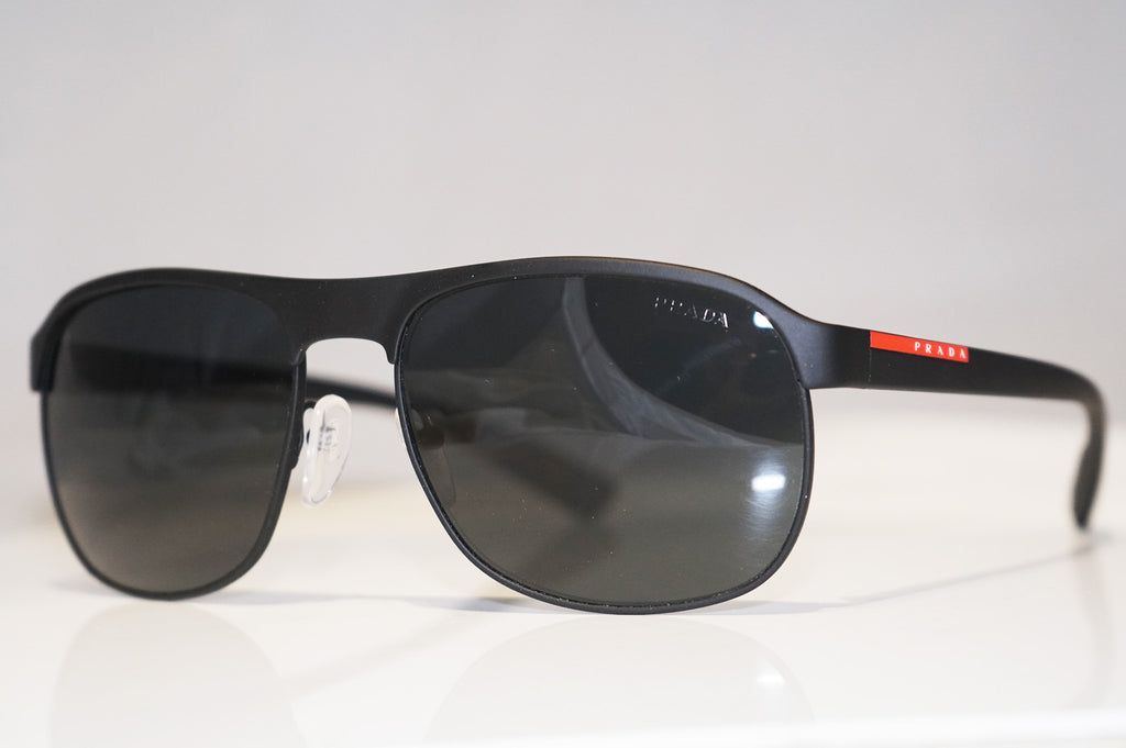 PRADA Mens Designer Sunglasses Black Square SPS 51Q DG0-1A1 15553