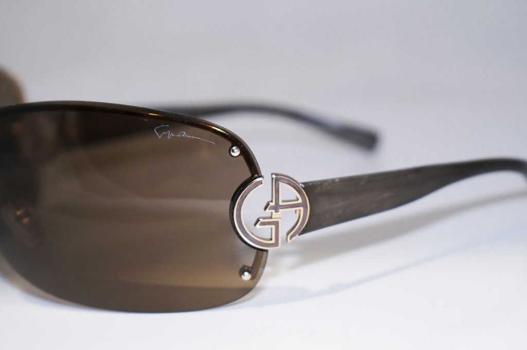 GIORGIO ARMANI Womens Designer Sunglasses Brown Shield GA 427 PKL8T 16490