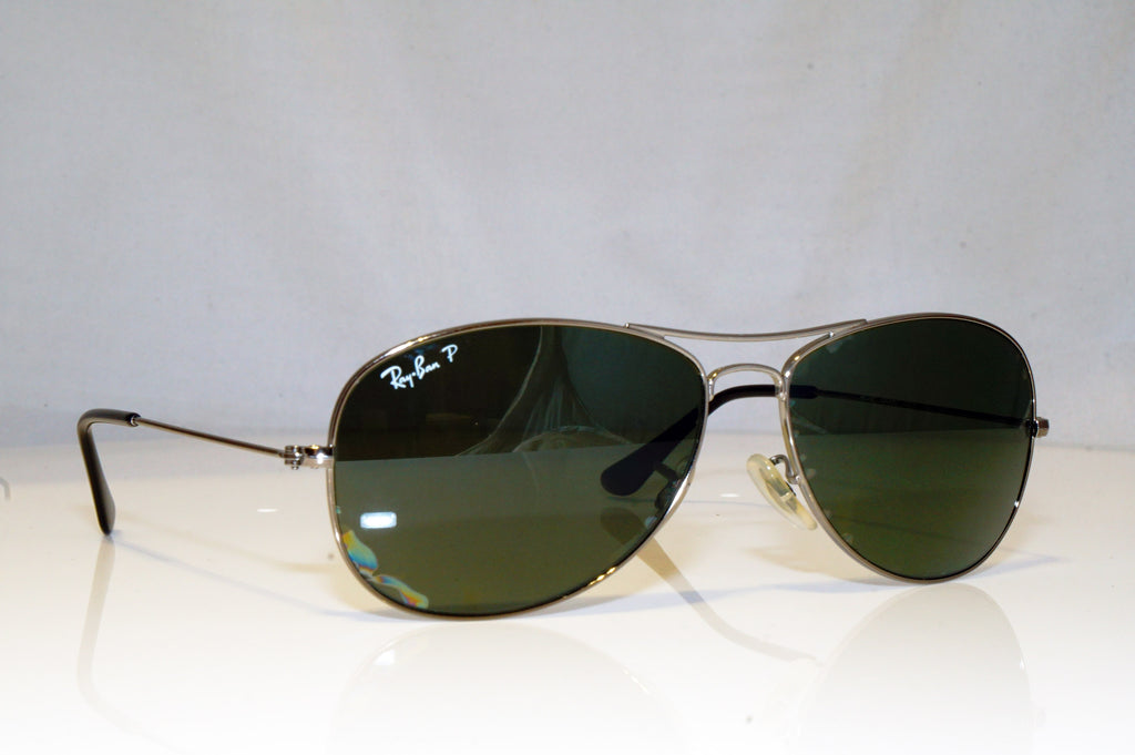 RAY-BAN Mens Polarized Designer Sunglasses Silver COCKPIT RB 3362 004/58 15273