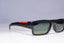 PRADA Mens Polarized Designer Sunglasses Black Rectangle SOS 05I 1AB-5Z1 19914