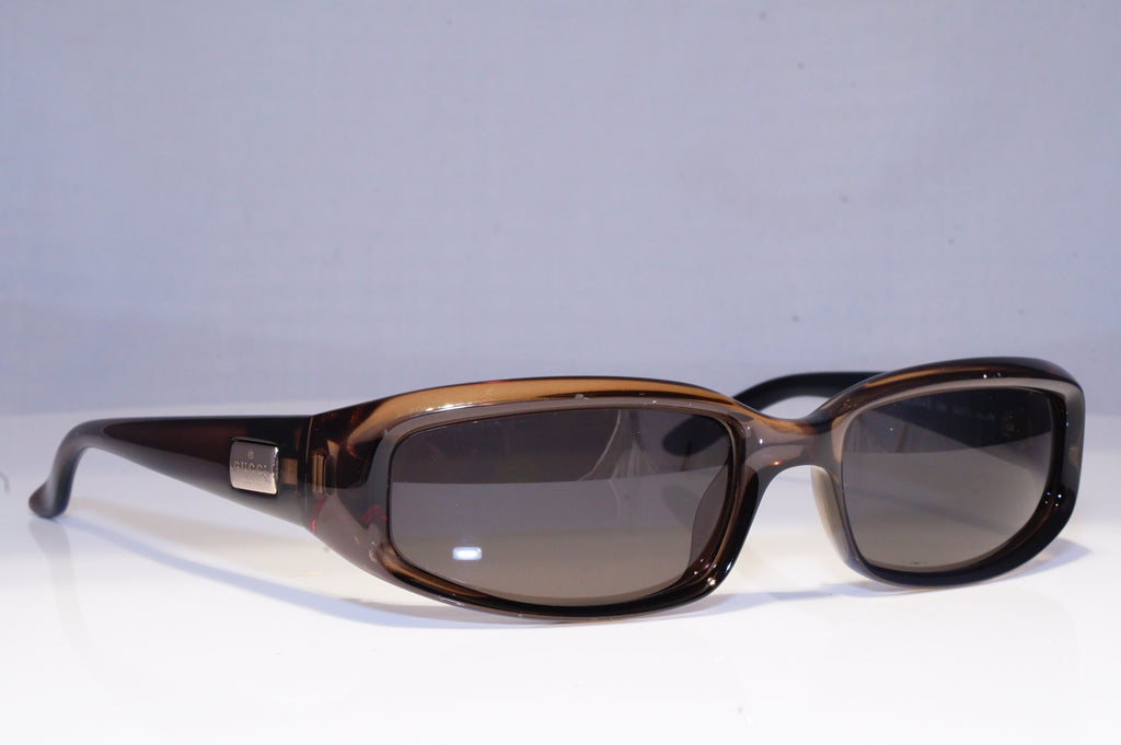 GUCCI Mens Vintage 1990 Designer Sunglasses Brown Rectangle GG 2454 E8K 19928