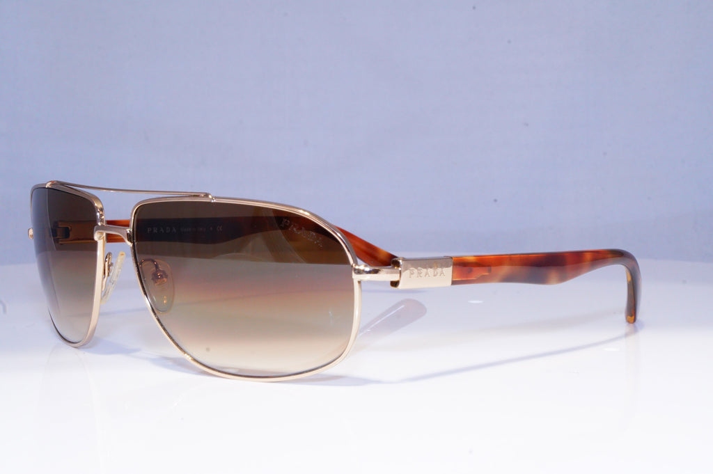 PRADA Mens Designer Sunglasses Gold Pilot SPR 57N ZVN-651 19907