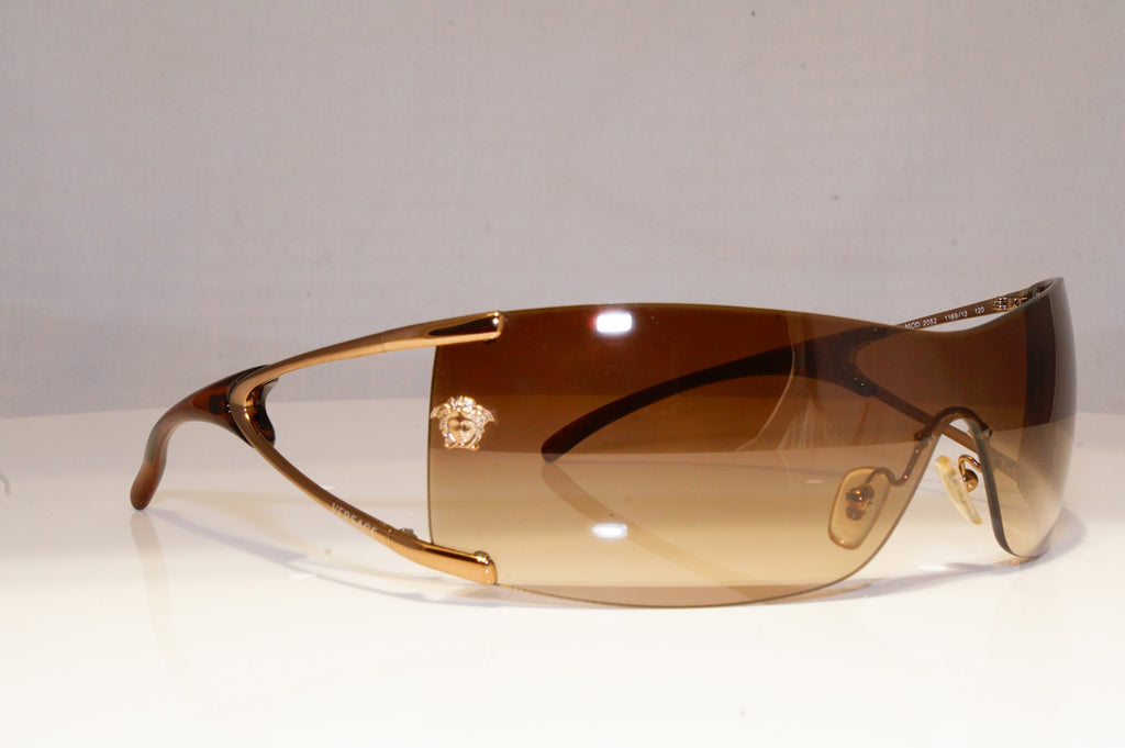 VERSACE Womens Designer Sunglasses Brown Shield EDGE LENSE 2052 1169/13 19906