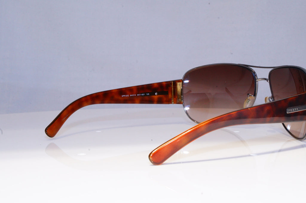 PRADA Mens Designer Sunglasses Brown Pilot SPR  52G 5AV-6S1 19919