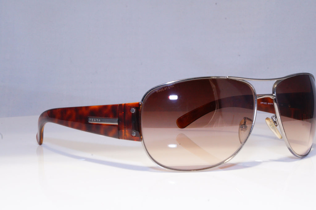 PRADA Mens Designer Sunglasses Brown Pilot SPR  52G 5AV-6S1 19919