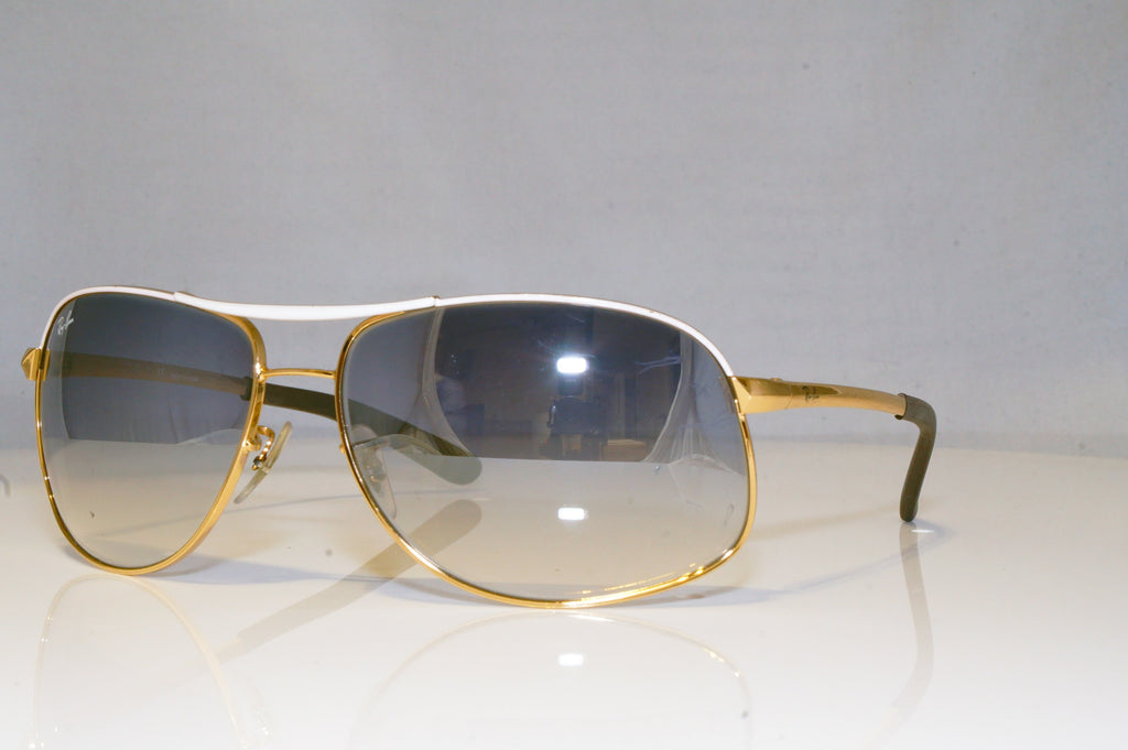 RAY-BAN Mens Designer Sunglasses Gold Aviator RB 3387 077/7B 17719