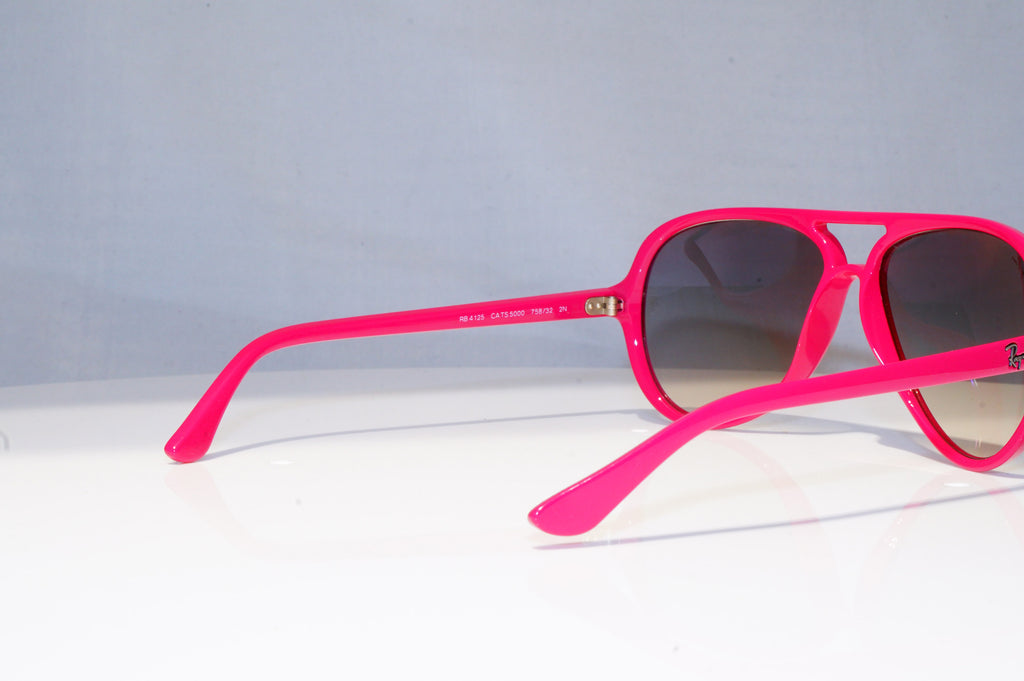 RAY-BAN Mens Womens Designer Sunglasses Pink CATS 5000 RB 4125 758/32 18872