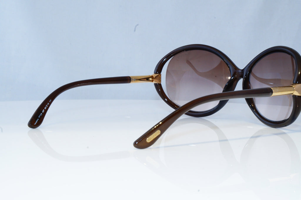 TOM FORD Womens Designer Sunglasses Brown Butterfly Sandrine TF 124 48F 20406