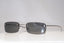 GUCCI Vintage Mens Designer Sunglasses Silver Rectangle GG 1715 6LBCE 15477