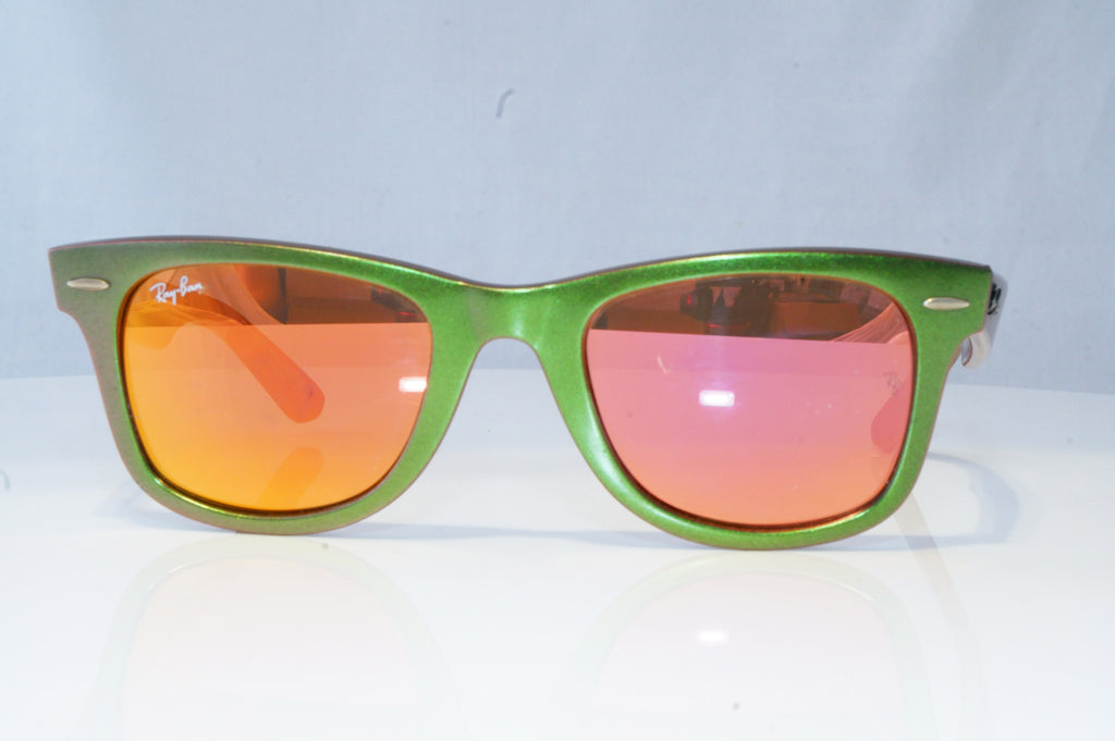 RAY-BAN Mens Mirror Sunglasses Green Wayfarer COSMO VENUS RB 2140 6109/Z2 20552