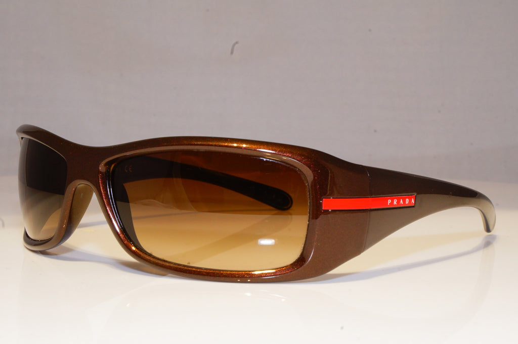 PRADA Mens Designer Sunglasses Brown Rectangle SPS 01G 7BG-6S1 20404