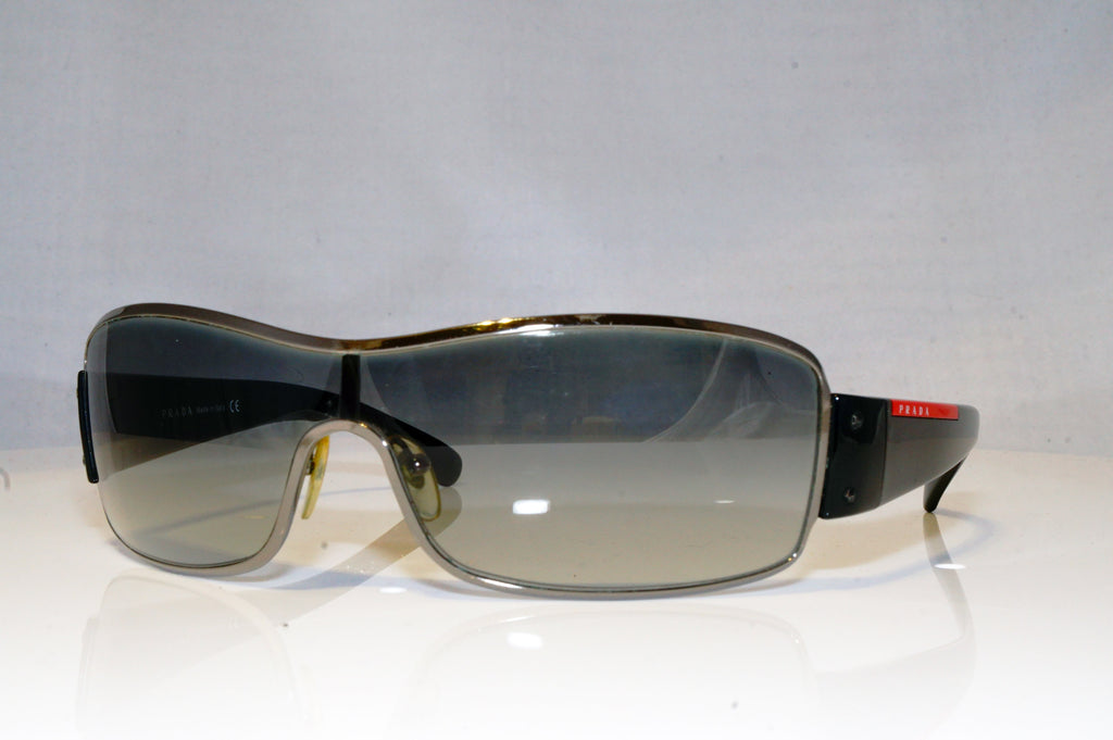 PRADA Mens Designer Sunglasses Black Shield SPS 52ES 5AV-5D1 17795