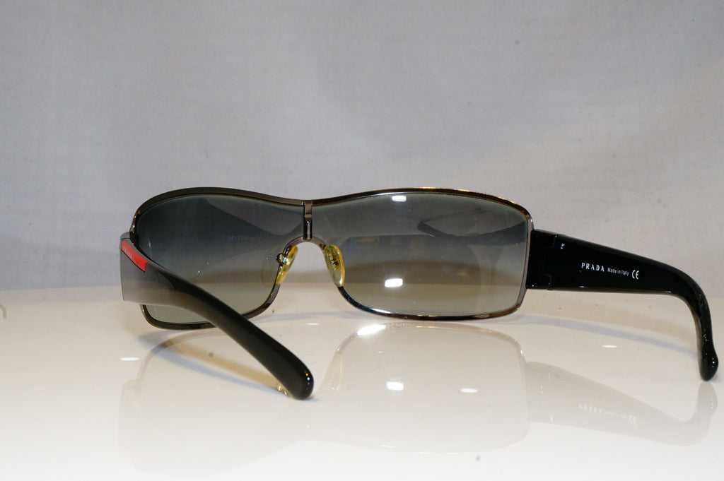 PRADA Mens Designer Sunglasses Black Shield SPS 52ES 5AV-5D1 17795