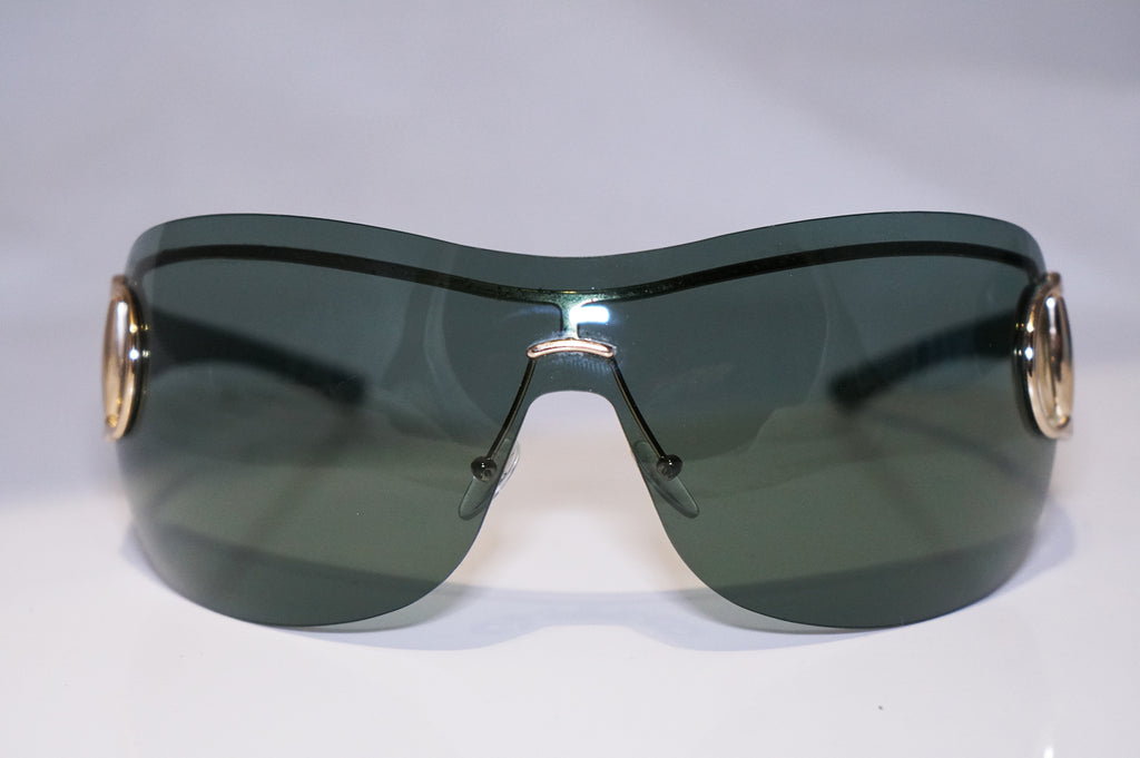 GUCCI Womens Designer Sunglasses Green Shield GG 2711 PU1 16749