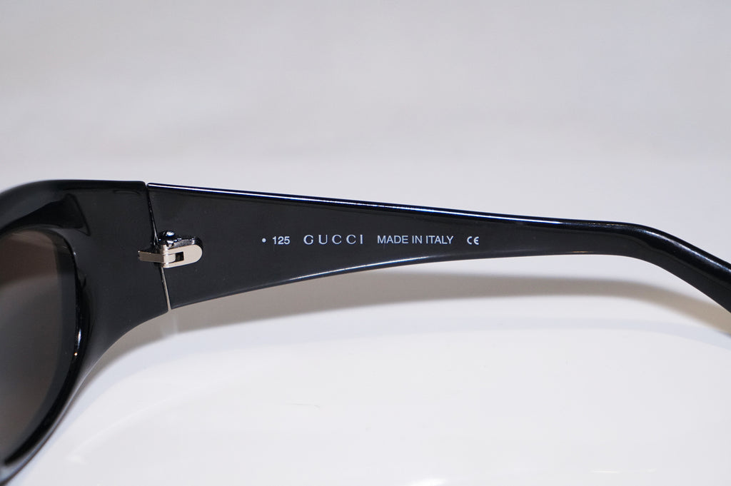 GUCCI 1990 Vintage Womens Designer Sunglasses Black Rectangle GG 2432 1UF 16603