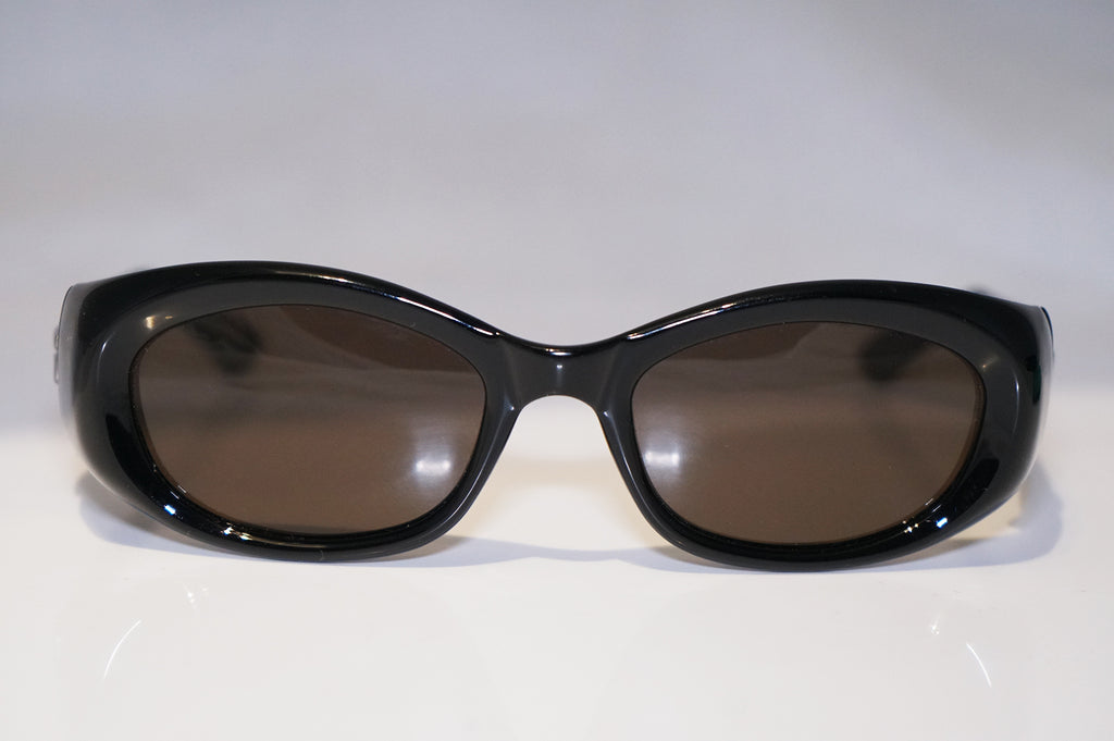 GUCCI 1990 Vintage Womens Designer Sunglasses Black Rectangle GG 2432 1UF 16603