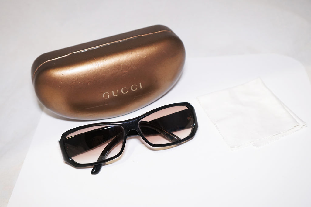 GUCCI Vintage Mens Designer Sunglasses Black Rectangle GG 2935 584LE 16697