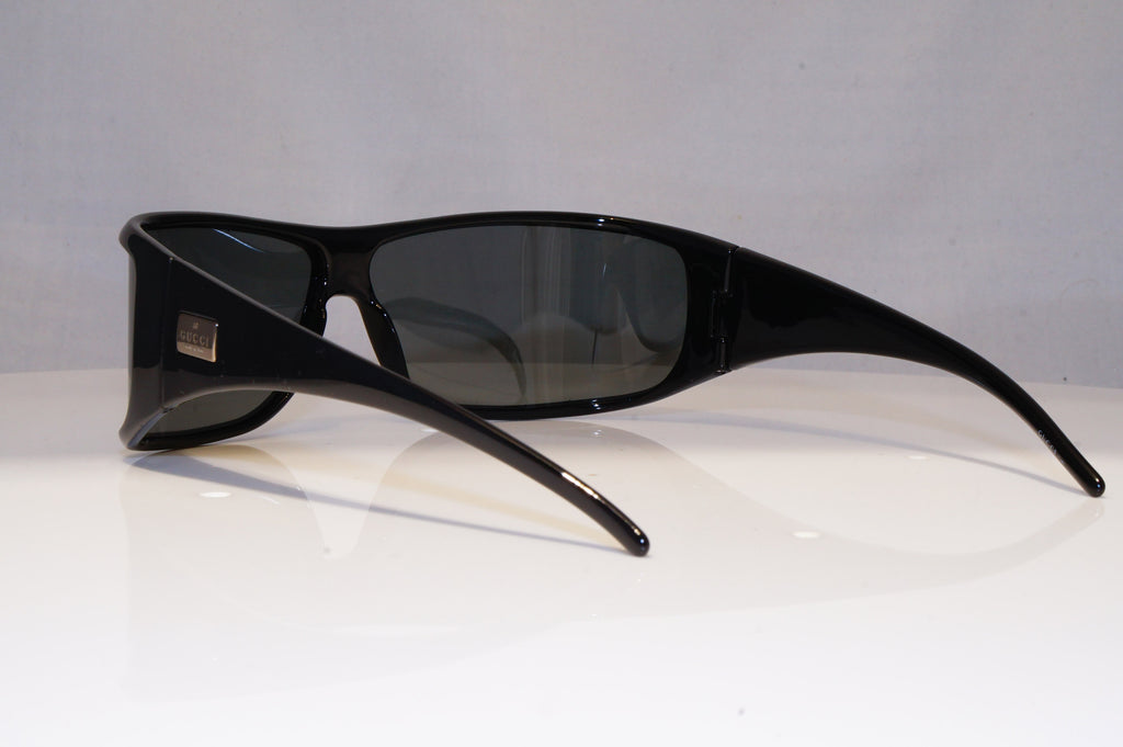 GUCCI Mens Polarized Vintage 1990 Sunglasses Black Rectangle GG 1447 D28VU 22326