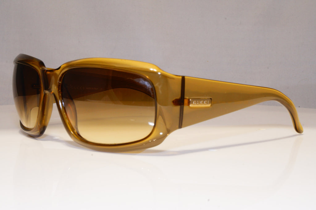 GUCCI Womens Vintage 1990 Designer Sunglasses Brown Square GG 1402 T2U 22329