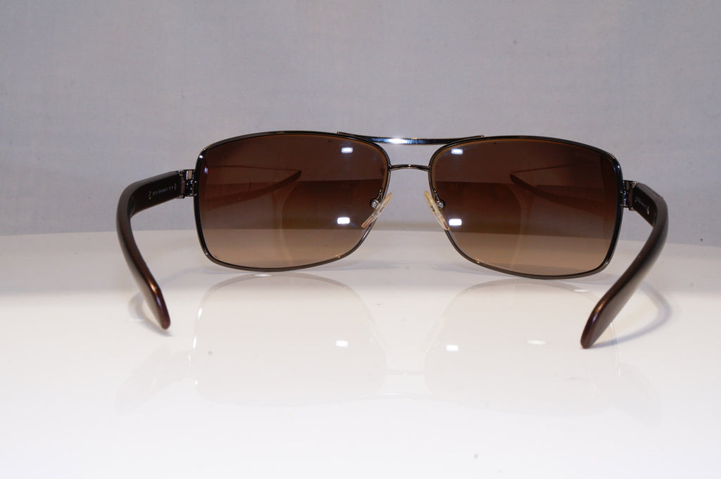 PRADA Mens Designer Sunglasses Brown Rectangle SPS 54I 5AV-6S1 22310