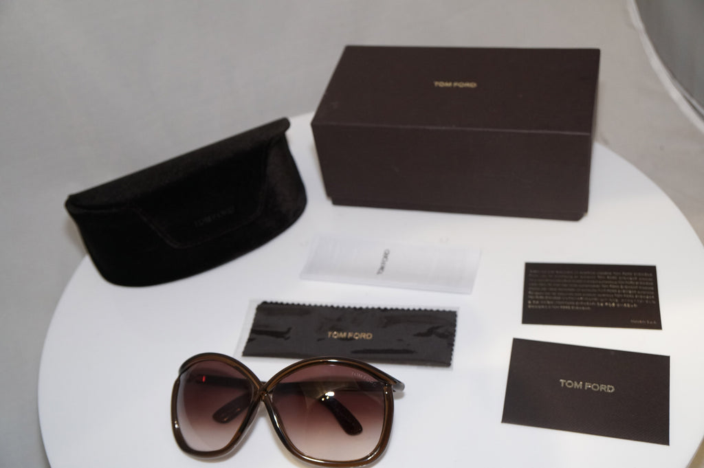 TOM FORD Womens Boxed Oversized Designer Sunglasses Brown Charlie TF 201 19553