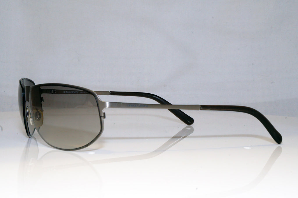 GIORGIO ARMANI Mens Designer Sunglasses Silver Wrap 1562 1285/11 17789