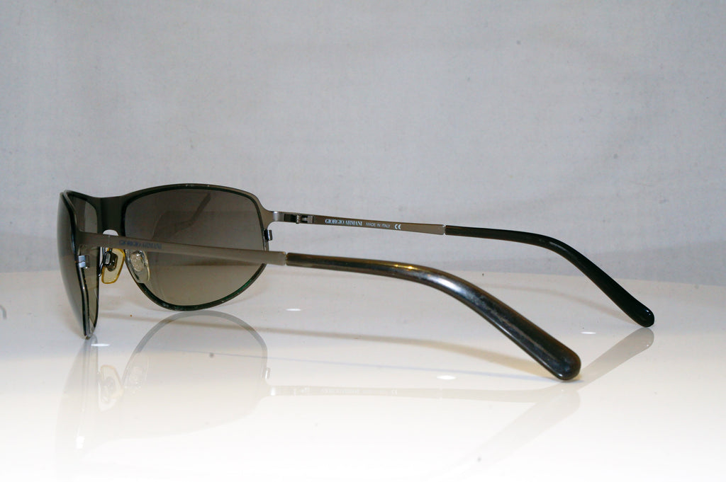 GIORGIO ARMANI Mens Designer Sunglasses Silver Wrap 1562 1285/11 17789