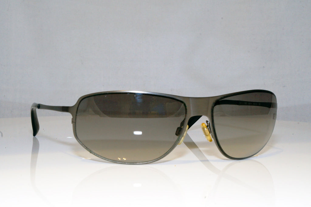 GIORGIO ARMANI Mens Designer Sunglasses Silver Wrap 1562 1285/11 17789