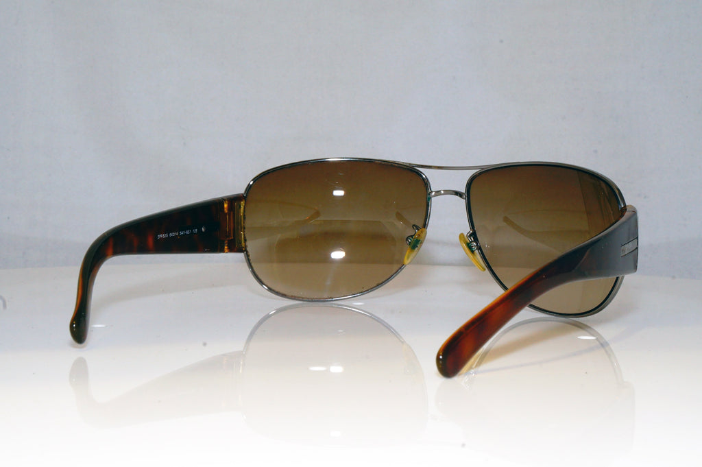 PRADA Mens Boxed Designer Sunglasses Brown Aviator SPR 52G 5AV-6S1 17773