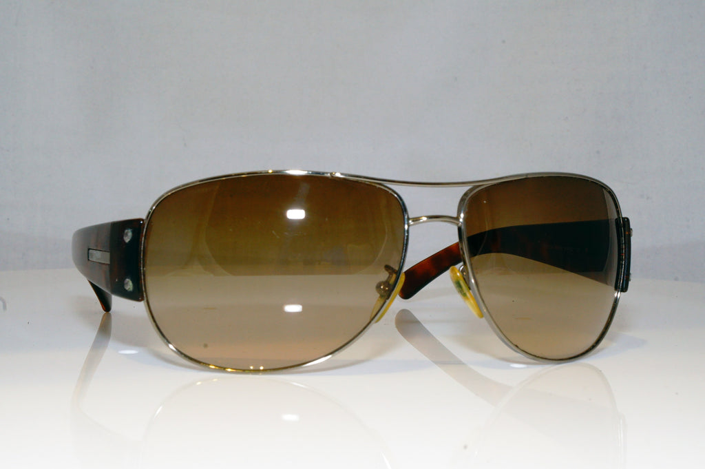 PRADA Mens Boxed Designer Sunglasses Brown Aviator SPR 52G 5AV-6S1 17773