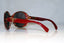 PRADA Womens Oversized Designer Sunglasses Burgundy Round SPR 08N BIC-6X1 17776